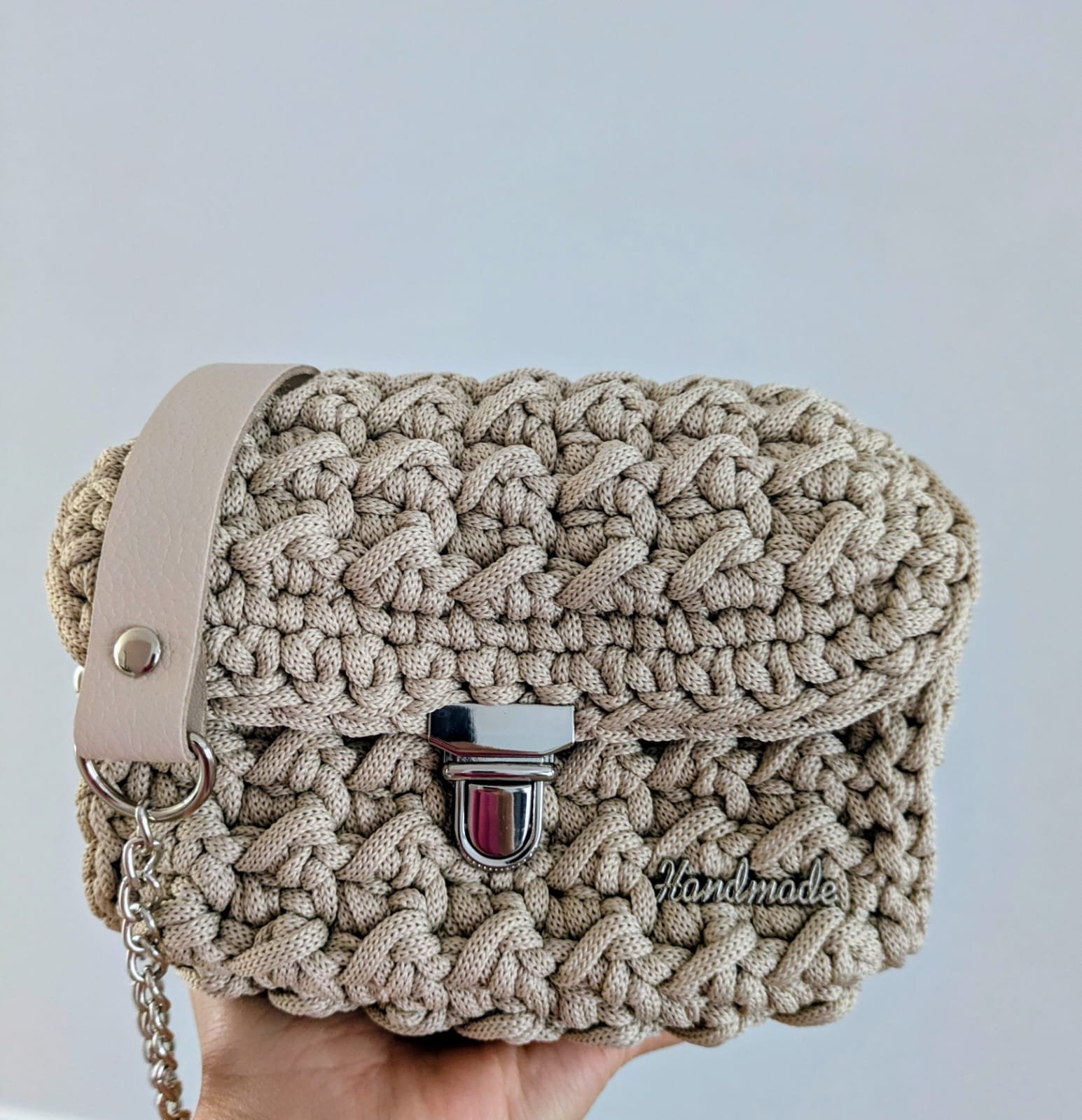Sznurek Poliestrowy płaski 5mm Ivory - obrazek 3